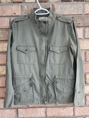 Sheryl Crow Size Small Olive Military-Style Utility Jacket